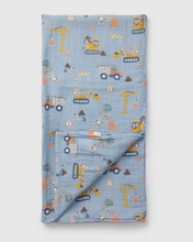Load image into Gallery viewer, Loulou Lollipop Tiny Engineers Swaddling Blanket
