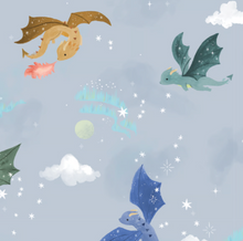 Load image into Gallery viewer, Loulou Lollipop Magical Dragons Silicone Bibs
