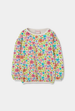 Load image into Gallery viewer, Boboli Flower Print Fleece Sweatshirt
