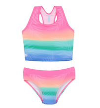 Load image into Gallery viewer, Nano Rainbow 2pc Swimsuit Flash Pink
