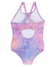 Load image into Gallery viewer, Nano Disco Cats 1pc Swimsuit Lilac
