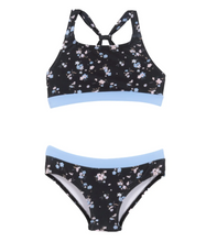 Load image into Gallery viewer, Nano Petite Fleurs 2pc Swimsuit Black
