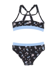 Load image into Gallery viewer, Nano Petite Fleurs 2pc Swimsuit Black
