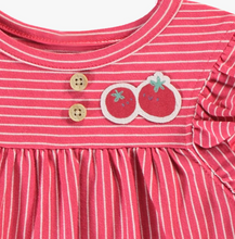 Load image into Gallery viewer, Souris Mini Red Stripe Dress with Bloomer

