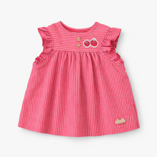 Load image into Gallery viewer, Souris Mini Red Stripe Dress with Bloomer
