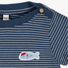 Load image into Gallery viewer, Souris Mini Nautical Stripe Playsuit
