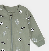 Load image into Gallery viewer, Petit Lem Soccer Print Sleeper
