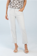 Load image into Gallery viewer, Beddome Stretch Denim Straight Leg Crop Pant Off White

