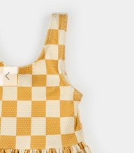 Load image into Gallery viewer, Petit Lem Check Print Skirted Swimsuit
