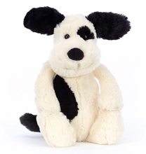 Load image into Gallery viewer, Bashful Black and Cream Puppy
