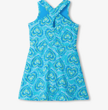 Load image into Gallery viewer, Hatley Blue Candy Hearts Active A-Line Dress
