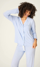 Load image into Gallery viewer, PJ Salvage Modal Basics Star Print PJ Set Blue
