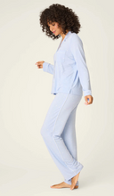 Load image into Gallery viewer, PJ Salvage Modal Basics Star Print PJ Set Blue
