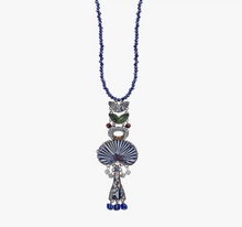 Load image into Gallery viewer, Ayala Bar Blue Domes, Glass Necklace, Aegean
