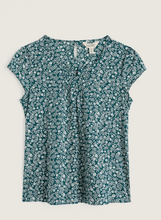 Load image into Gallery viewer, Seasalt Garden Gate Tee Folky Marigolds Dark Wreckage
