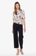 Load image into Gallery viewer, Beddome Wide Leg Linen Crop Pant Black
