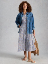Load image into Gallery viewer, White Stuff UK Rua Jersey Shirt Dress Blue Multi
