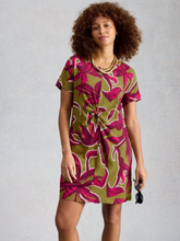 Load image into Gallery viewer, White Stuff UK Milly T-Shirt Dress Green Print
