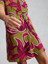 Load image into Gallery viewer, White Stuff UK Milly T-Shirt Dress Green Print
