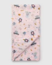 Load image into Gallery viewer, Loulou Lollipop Astro Explorers Swaddling Blanket
