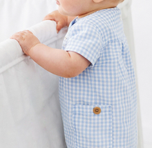 Load image into Gallery viewer, Souris Mini Seersucker Shortie Playsuit
