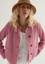Load image into Gallery viewer, Seasalt Carnon Downs Jacket Gingham Scarlet
