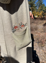 Load image into Gallery viewer, Vignette Quinn Dress Sage Mushrooms
