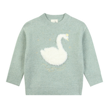 Load image into Gallery viewer, Vignette Nova Sweater Swan Green
