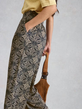 Load image into Gallery viewer, White Stuff UK Shelly Crinkle Culotte Navy Print
