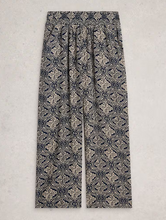 Load image into Gallery viewer, White Stuff UK Shelly Crinkle Culotte Navy Print
