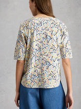 Load image into Gallery viewer, White Stuff UK Weaver Jersey Tee Ivory Multi
