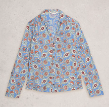 Load image into Gallery viewer, White Stuff UK Annie Jersey Shirt Blue Print
