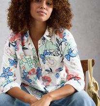 Load image into Gallery viewer, White Stuff UK Sophie Organic Cotton Shirt Ivory Multi
