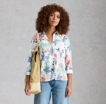 Load image into Gallery viewer, White Stuff UK Sophie Organic Cotton Shirt Ivory Multi
