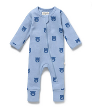 Load image into Gallery viewer, Wilson and Frenchy Bear Hugs Waffle Playsuit
