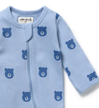 Load image into Gallery viewer, Wilson and Frenchy Bear Hugs Waffle Playsuit
