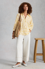 Load image into Gallery viewer, White Stuff UK Lena Organic Cotton Shirt Yellow Print
