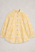 Load image into Gallery viewer, White Stuff UK Lena Organic Cotton Shirt Yellow Print
