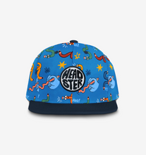 Load image into Gallery viewer, Headster Twisted Crayons Snapback Crisp Blue
