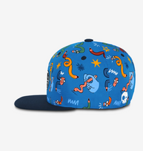 Load image into Gallery viewer, Headster Twisted Crayons Snapback Crisp Blue
