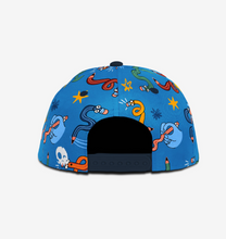 Load image into Gallery viewer, Headster Twisted Crayons Snapback Crisp Blue
