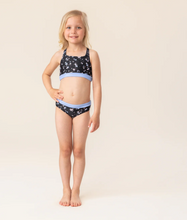 Load image into Gallery viewer, Nano Petite Fleurs 2pc Swimsuit Black
