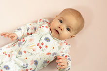 Load image into Gallery viewer, Coccoli Modal Zip Sleeper Flower Print Cream
