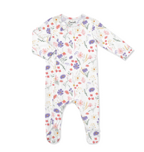 Load image into Gallery viewer, Coccoli Modal Zip Sleeper Flower Print Cream
