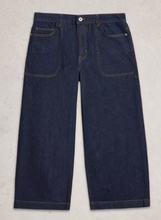 Load image into Gallery viewer, White Stuff UK Tia Wide Leg Crop Jean Dark Denim
