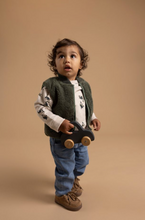 Load image into Gallery viewer, Noppies Baby Sherpa Vest Balsam Green
