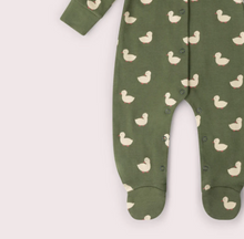 Load image into Gallery viewer, Little Green Radicals Olive Ducks Sleeper
