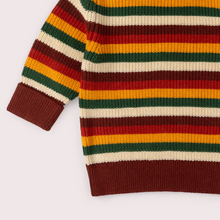Load image into Gallery viewer, Little Green Radicals Hazel Rainbow Snuggly Sweater
