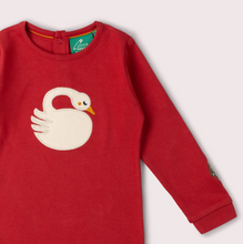 Load image into Gallery viewer, Little Green Radicals Sleeping Swans Appliqué Tee
