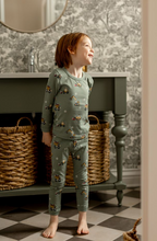 Load image into Gallery viewer, Coccoli Trucks Cotton Modal PJs Green
